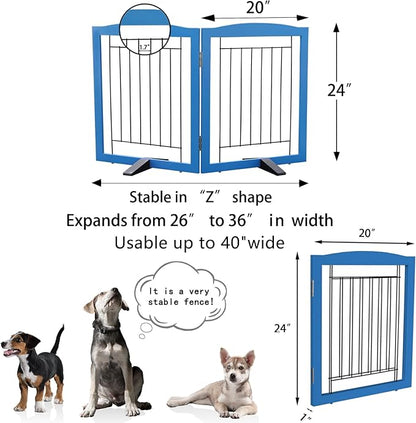 ZJSF Freestanding Dog Fence Indoor, Foldable Dog Gate - Image 7