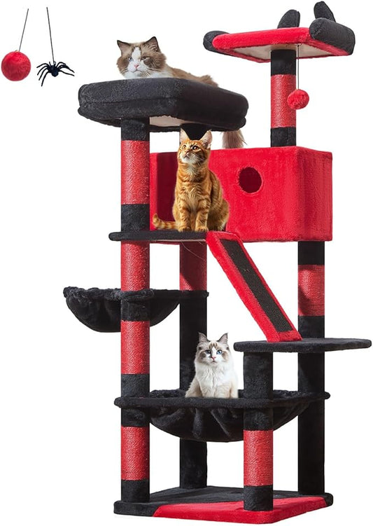 Taoqimiao Gothic Cat Tree 57.5-Inch, Cat Tower by Taoqimiao