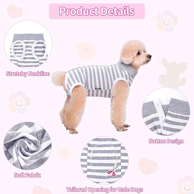 Coppthinktu Recovery Suit for Dogs After Surgery, Dog Onesie Surgery Recovery - Image 3