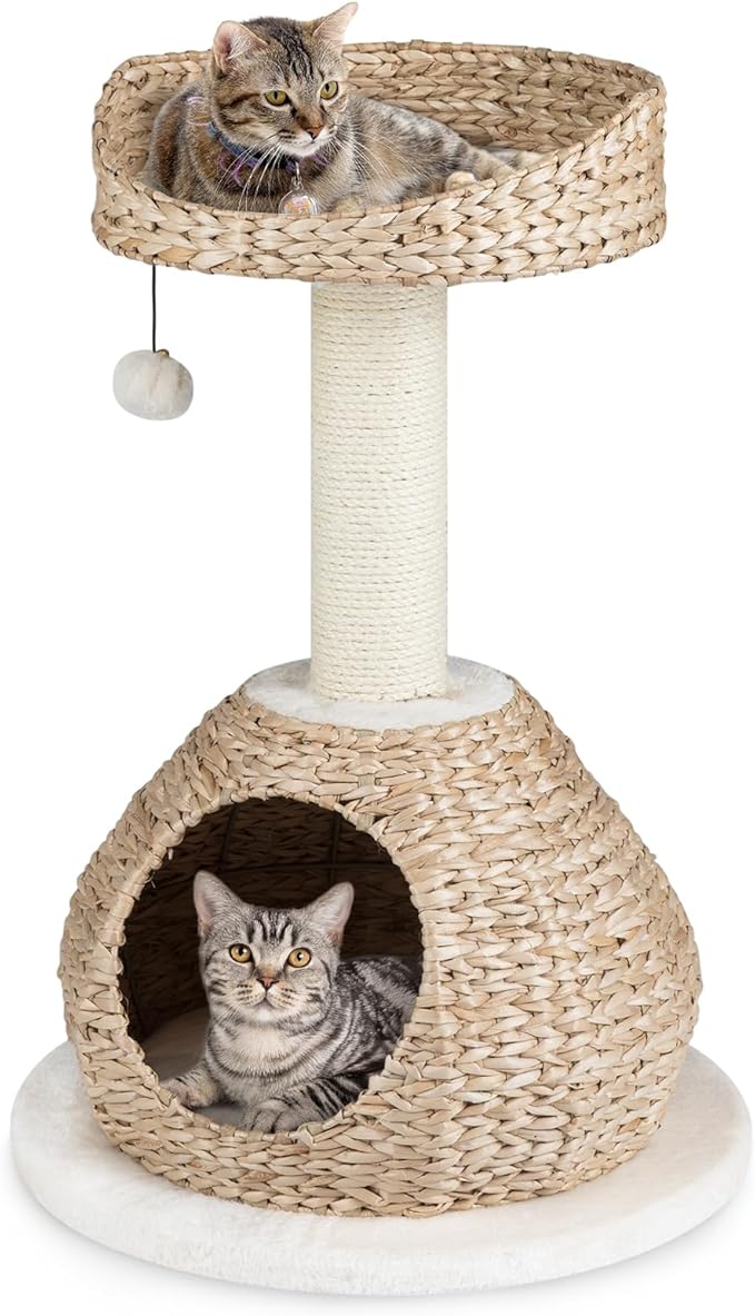 Tangkula Modern Cat Tree, Small Cat Tower by TANGKULA