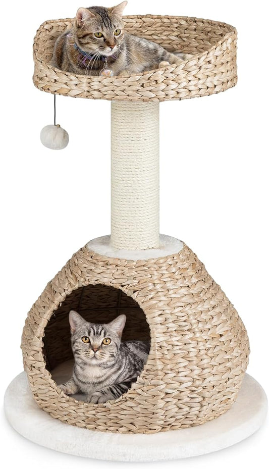 Tangkula Modern Cat Tree, Small Cat Tower by TANGKULA