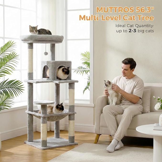 MUTTROS Cat Tree for Large Cats Adult - Image 2