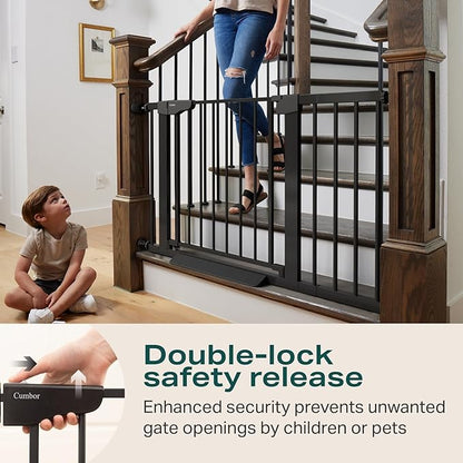 Cumbor 2 Pack 30-46" Baby Gate for Stairs, Mom's Choice Awards Winner-Auto - Image 7