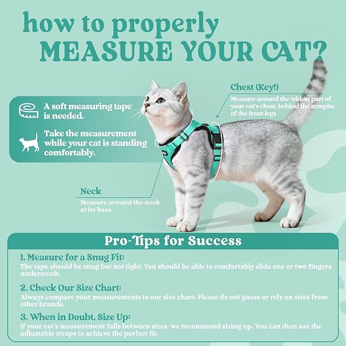 rabbitgoo Cat Harness and Leash Set, Escape Proof Vest Harness - Image 2