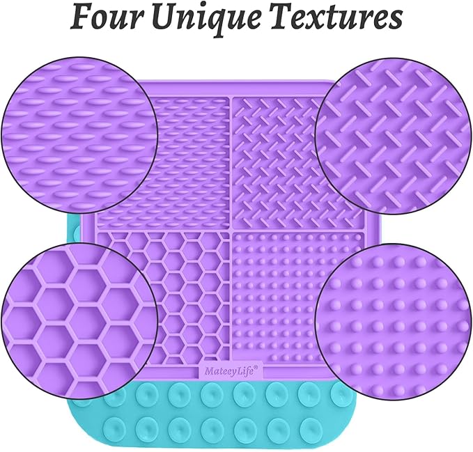 MateeyLife 2PCS Large Lick Mat for Dogs and Cats, Licking Mats for Dog Anxiety - Image 2