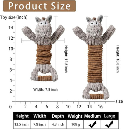 Tug of War Dog Toy, Crinkle Dog Toys - Image 6