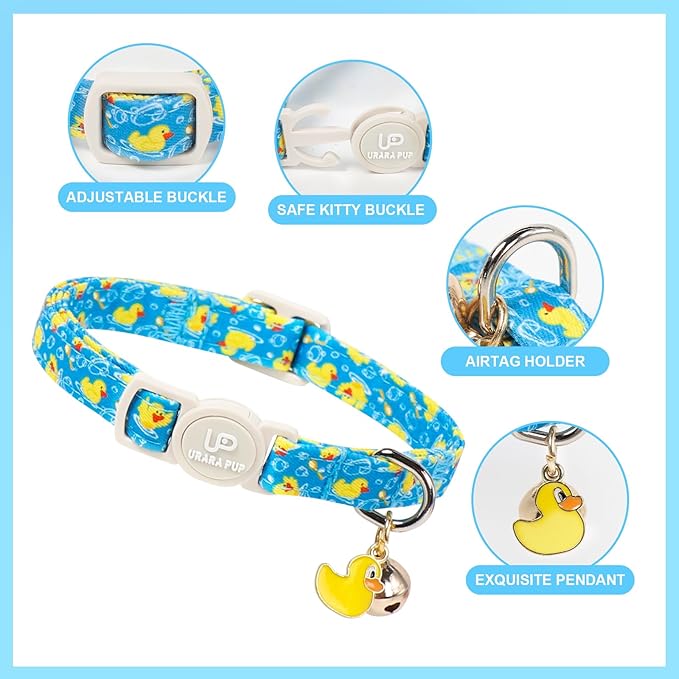 Cat Collar, Pretty Duck Kitten Collars - Image 3