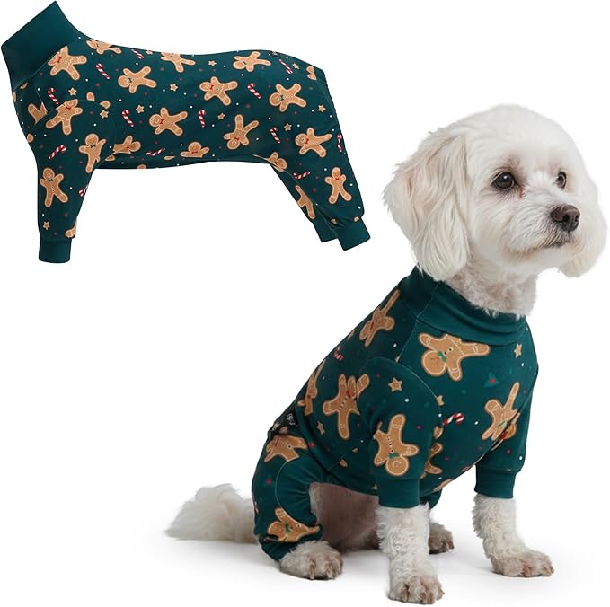 Spark Paws Dog Christmas Pajama, Dog Recovery Suit Male, Ultra-Soft and 4-Way by SparkPaws