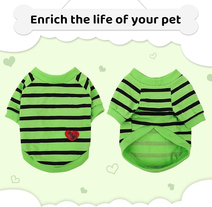 Dog Shirts for Large Dogs, Striped T-Shirts Dog Vest Pet Apparel Tee Shirts - Image 4