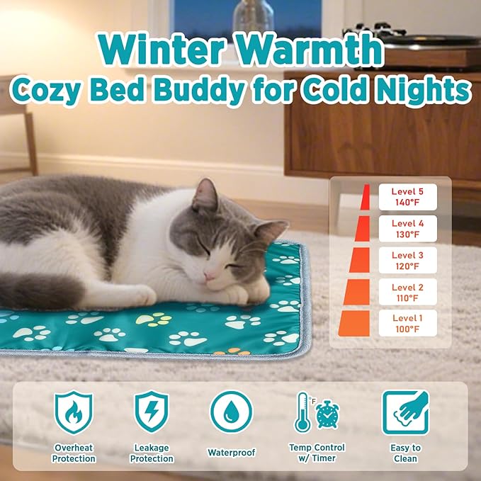 furrybaby Dog Heating Pad, Pet Heating Pad - Image 2