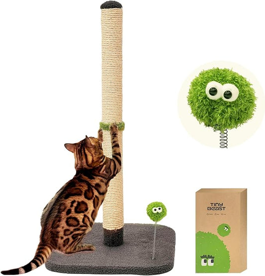 TINYBEAST 34" Tall Cat Scratching Post, Cat Scratcher Featuring Natural Sisal by TinyBeast