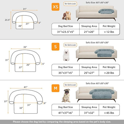 GGIB Dog Couch Cover Calming Plush Dog Bed Mat - Image 5