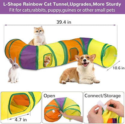 Retro Shaw 33 Pack Cat Tunnel Toy Set - Image 3