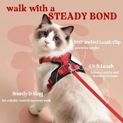rabbitgoo Cat Harness and Leash Set, Escape Proof Vest Harness - Image 5