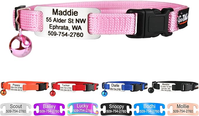 GoTags Personalized Cat Collars by GoTags