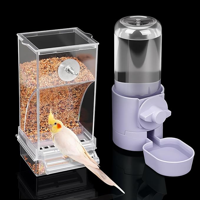 lemtrflo No Mess Bird Feeder Water Dispenser Set, Bird Feeder by lemtrflo