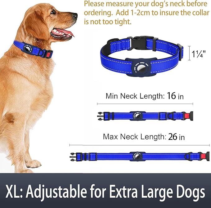 AirTag Dog Collar with AirTag Holder Compatible - Image 6