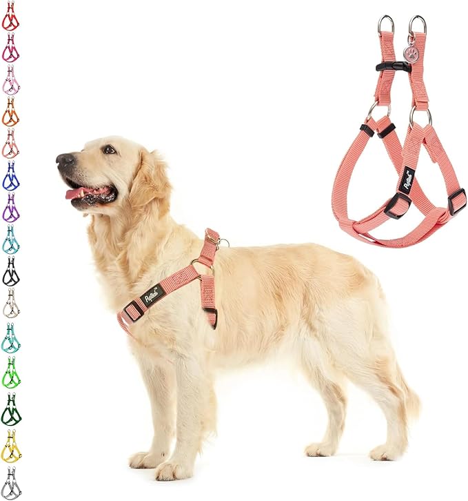PUPTECK No Pull Dog Harness Soft Adjustable Basic Nylon Step in Puppy Vest by PUPTECK
