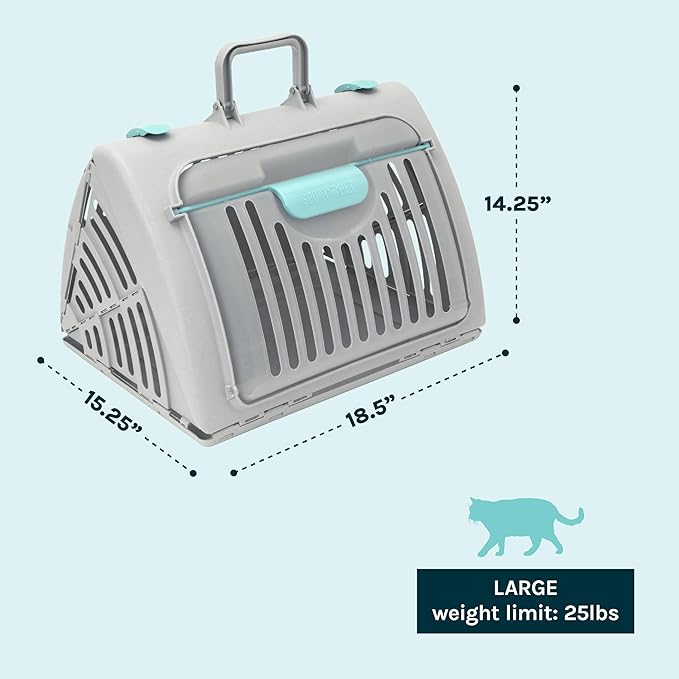 SportPet Large Hard-Sided Travel Cat Carrier - Image 3