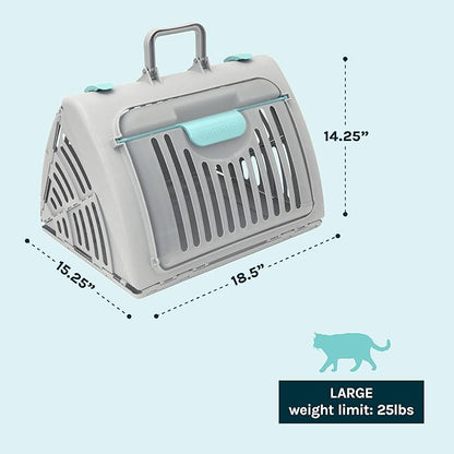 SportPet Large Hard-Sided Travel Cat Carrier - Image 3