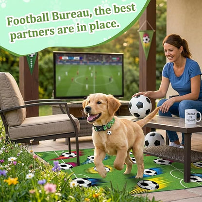 Soccer Dog Collar, Cute Green Puppy Collars - Image 5