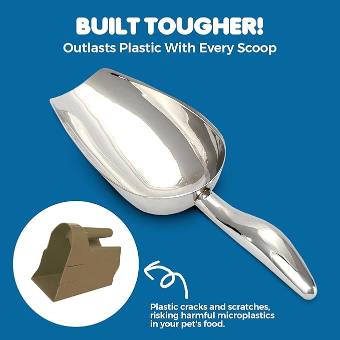 SunGrow Large Cat Litter and Food Scoop, Life Transforming 2-in-1 Scooper - Image 6
