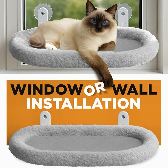 Cat Window Perch – Strong 6 Suction Cup Foldable Cat Hammock Bed - Image 5