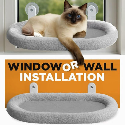 Cat Window Perch – Strong 6 Suction Cup Foldable Cat Hammock Bed - Image 5