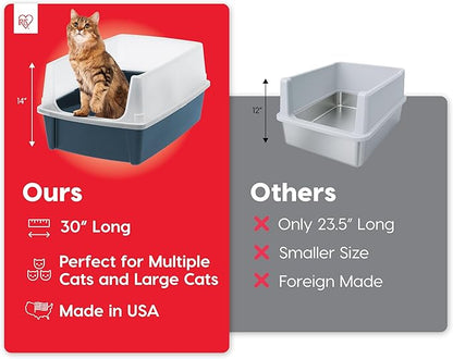 IRIS USA Cat Litter Box XX-Large Open Top - Image 6