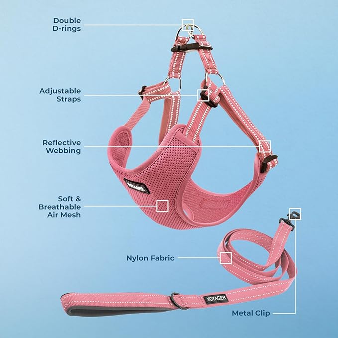 Best Pet Supplies Voyager Adjustable Step-in Flex Breathable Mesh Dog Harness - Image 3