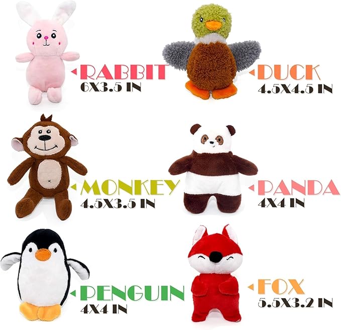 SHARLOVY Dog Squeaky Toys for Small Dogs, Stuffed Animal Puppy Toy, Cute Puppy - Image 7