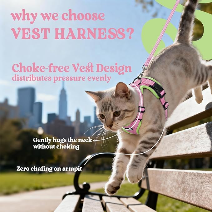 rabbitgoo Cat Harness and Leash Set, Escape Proof Kitten Harness - Image 3