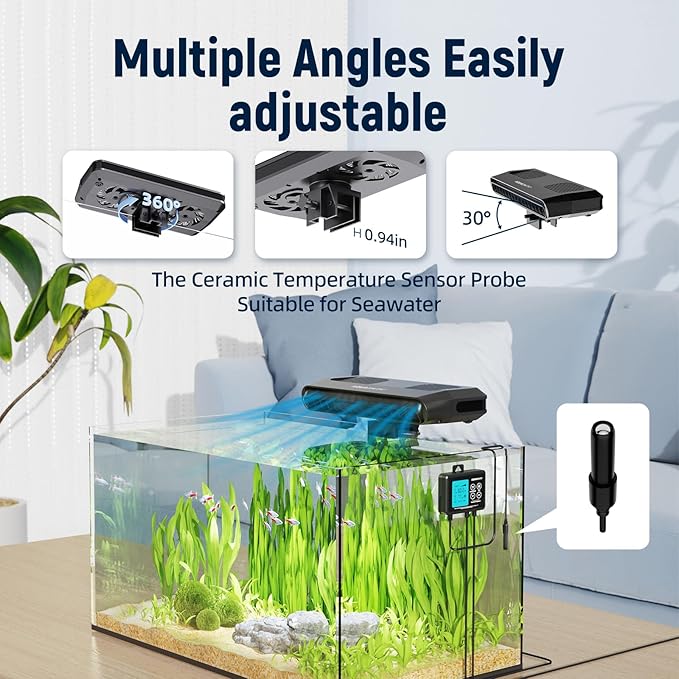 AQUASMITH Aquarium Chiller Fan, Fish Tank Cooler - Image 6
