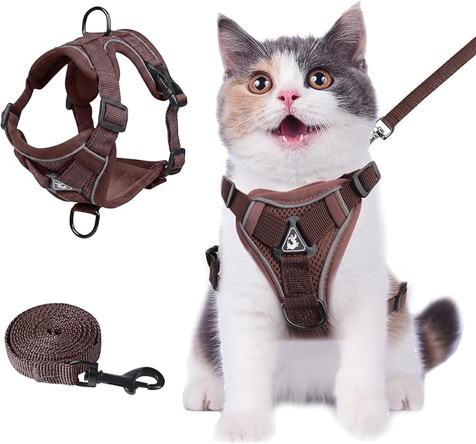 Wanheart Summer cat Chest Harness and Leash, Anti-Escape Adjustable Soft mesh by Unknown