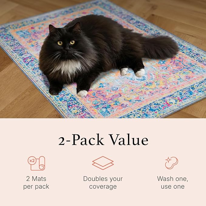 Lovewag Pets Cat Litter Box Mats 2 Pack - Image 4