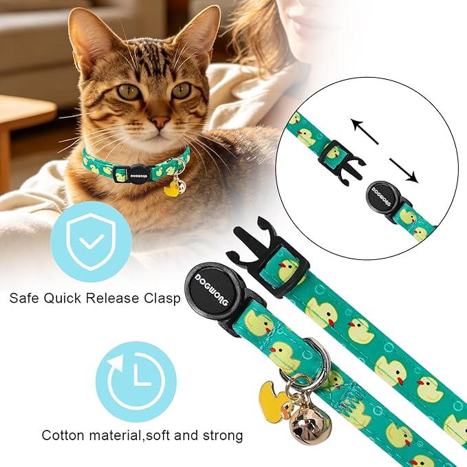 2 Pack Summer Duck Kitten Collar Breakaway - Image 3