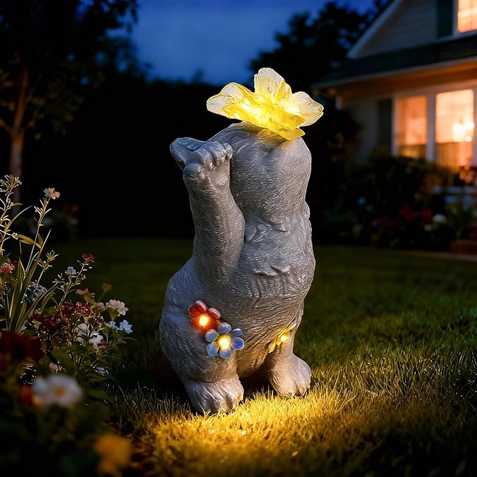 Charming Kitten Garden Statue by Loungelore