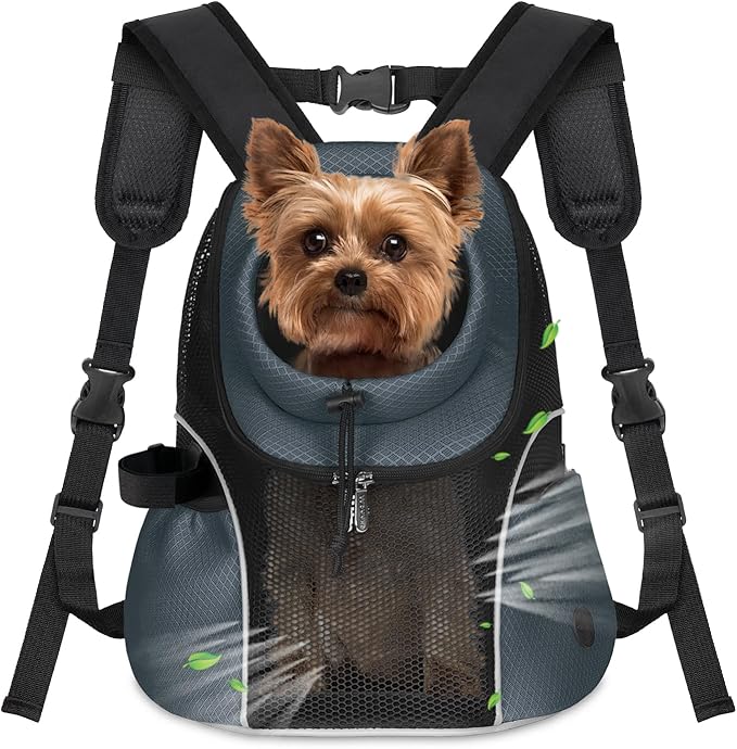 WOYYHO Pet Dog Carrier Backpack Small Dog Front Backpack Ventilated Mesh Dog by WOYYHO
