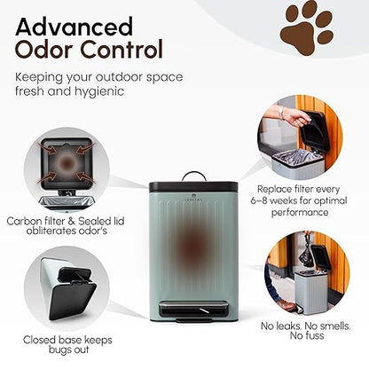 Small Dog Poop Trash Can Outside – 6L/1.6 Gallon Dog Small Trash Can - Image 5