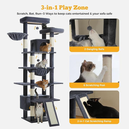 MUTTROS 81" Heavy Duty Cat Tree - Image 6