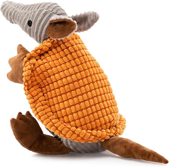 Hollypet Plush Dog Squeaky Toy Stuffed Armadillo Animal Pet Puppy Chew Toys by Hollypet