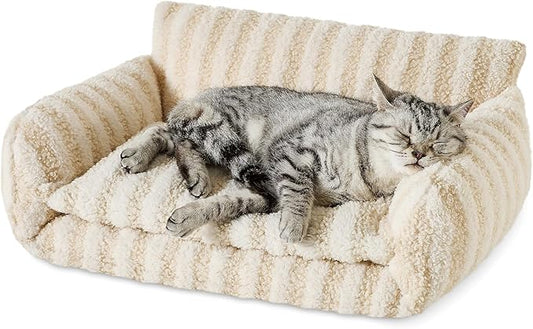 Hollypet Cat Bed Fluffy Plush Multifunctional Double-Layer Machine Washable by Hollypet