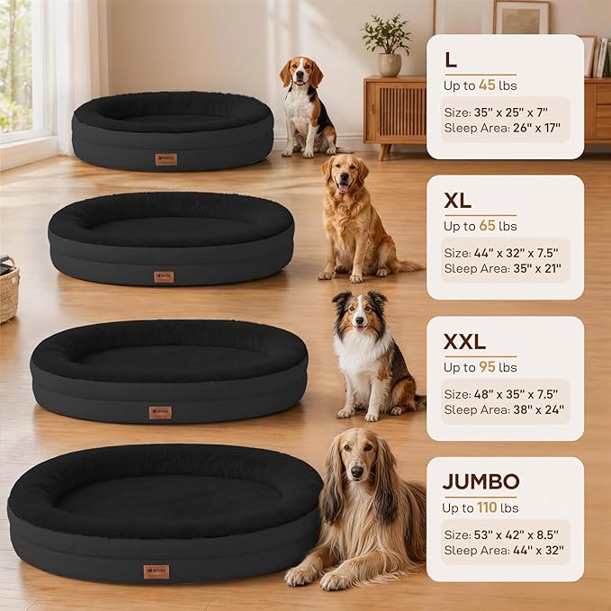 Orthopedic Dog Bed for Medium Dogs, Waterproof Dog Bed - Image 5
