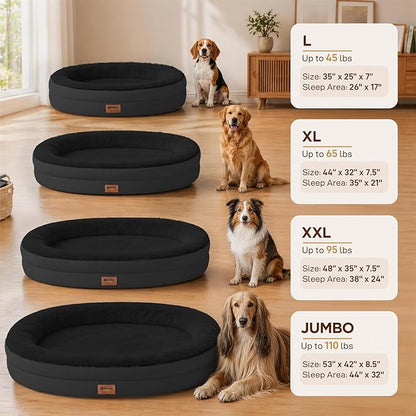 Orthopedic Dog Bed for Extra Large Dogs, XL Waterproof Dog Bed - Image 4