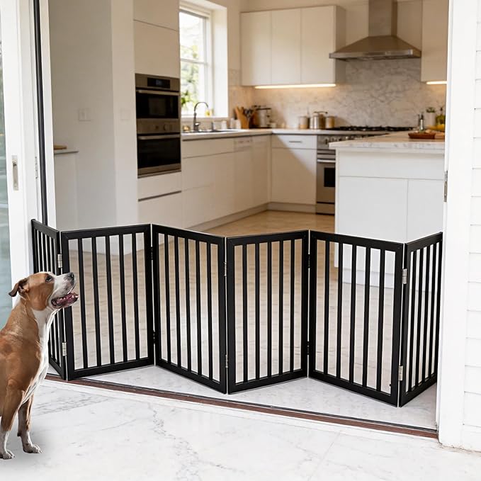 Dog Gate Indoor, Freestanding Dog Fence - Image 2