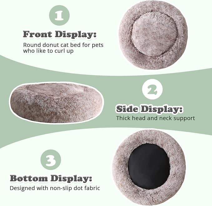 JOLLYVOGUE Dog & Cat Bed, Calming Anti-Anxiety Pet Bed - Image 4