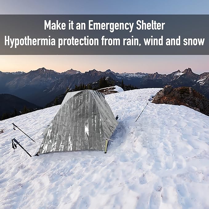 General Medi Emergency Blanket, Emergency Silver Foil Blanket– Perfect - Image 6