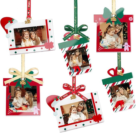 UNIQOOO 2025 Decorative Xmas Gift Acrylic Picture Frame Ornaments by UNIQOOO
