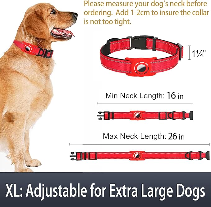 AirTag Dog Collar with AirTag Holder Compatible - Image 6