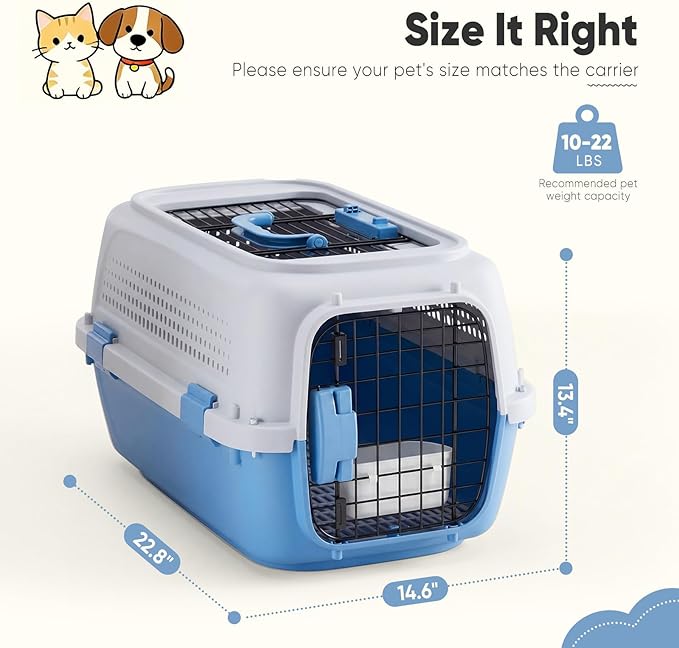 DUMOS 23" Hard-Sided Pet Carrier - Image 5